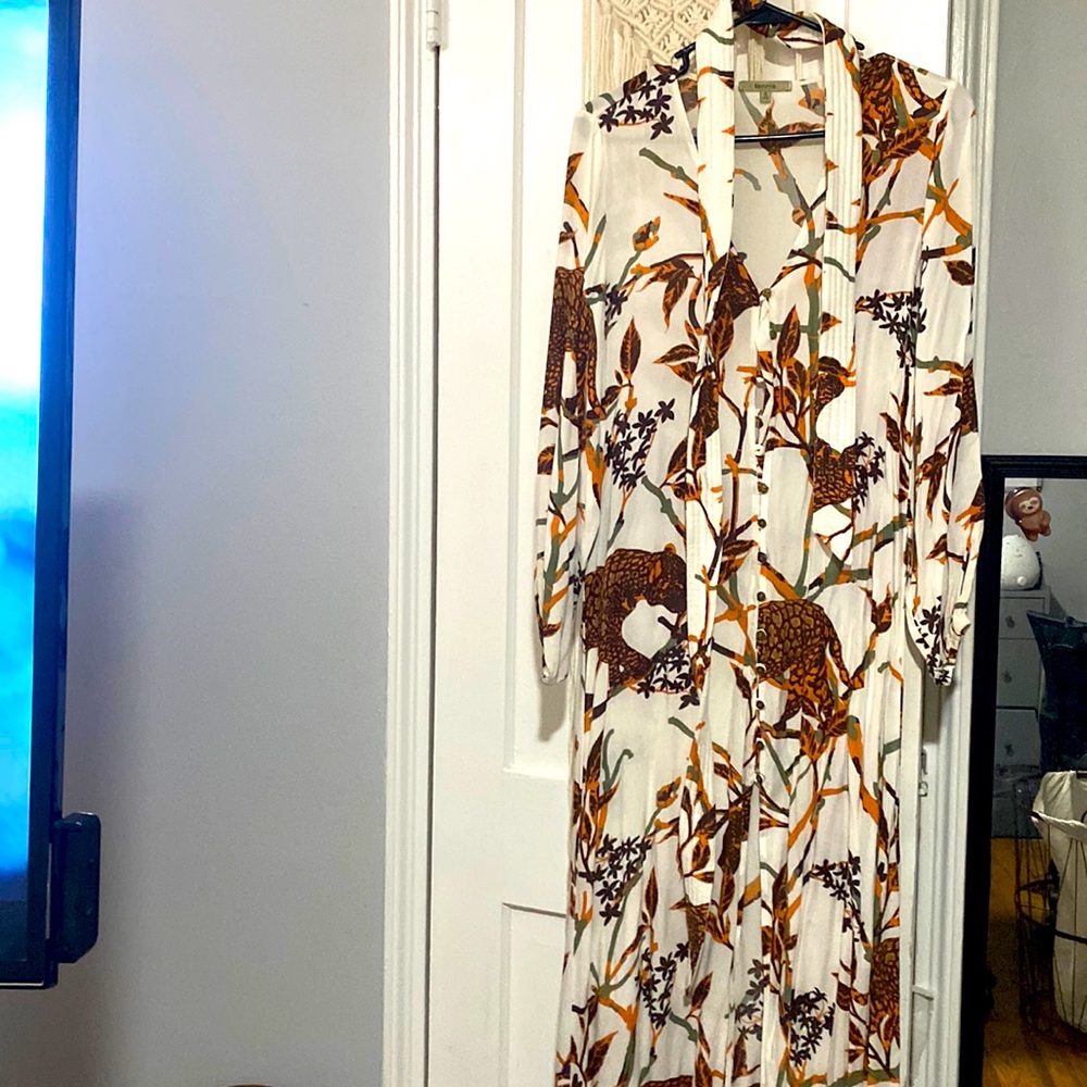 Jungle pattern Maxi Dress